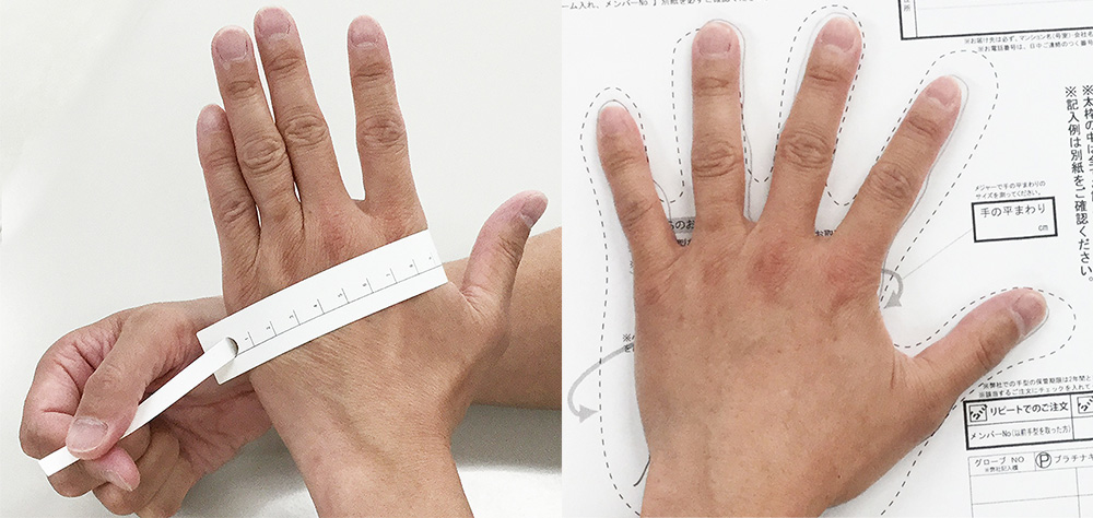 オーダーメイドゴルフグローブのイメージ