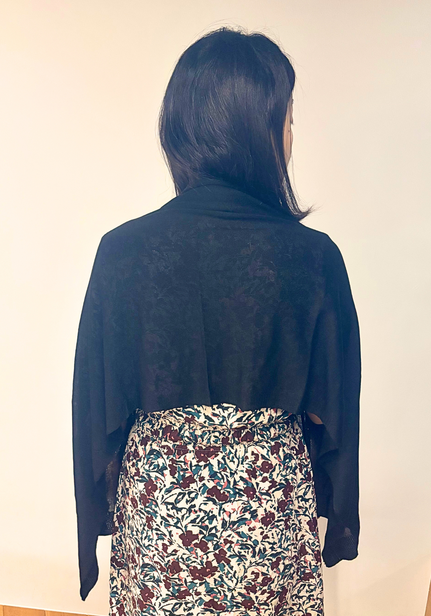 2WAYケープストール ブラック