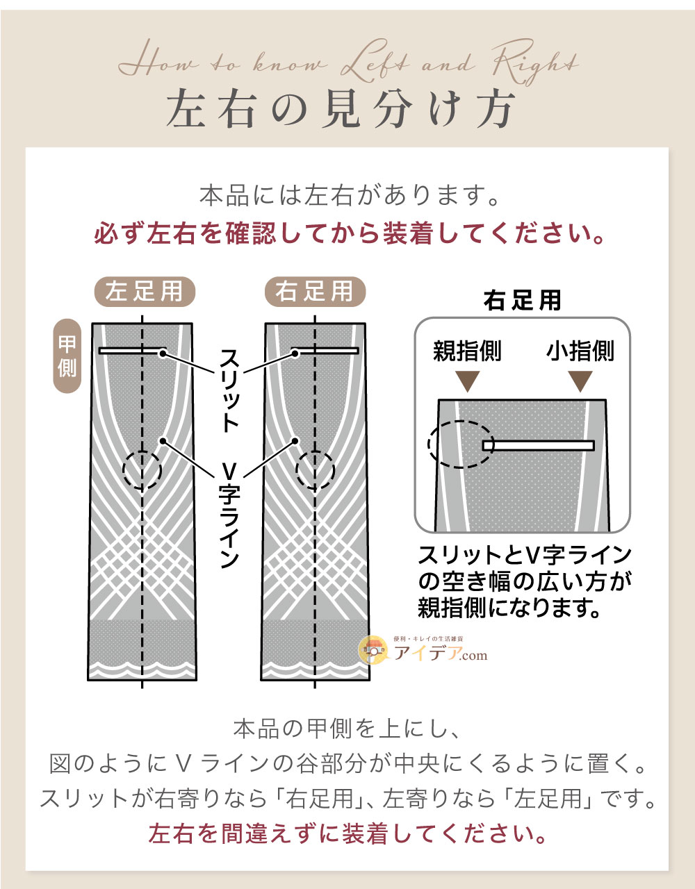 左右の見分け方