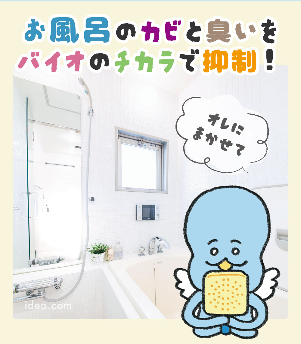 カビをバイオのチカラで抑制