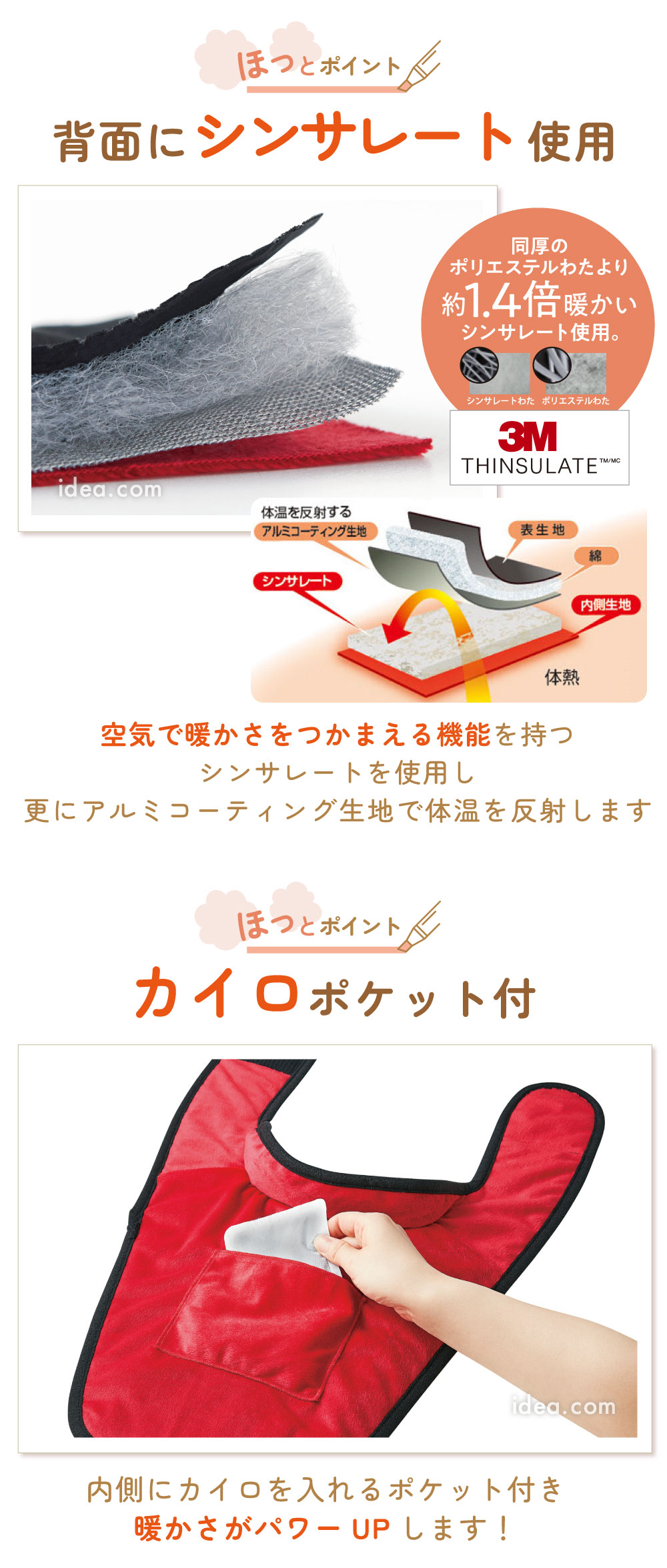 背面にシンサレート使用