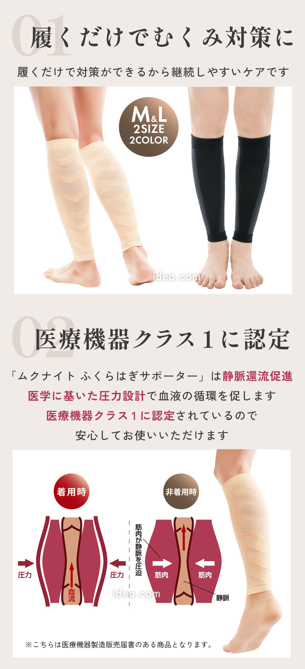 履くだけでむくみ対策に