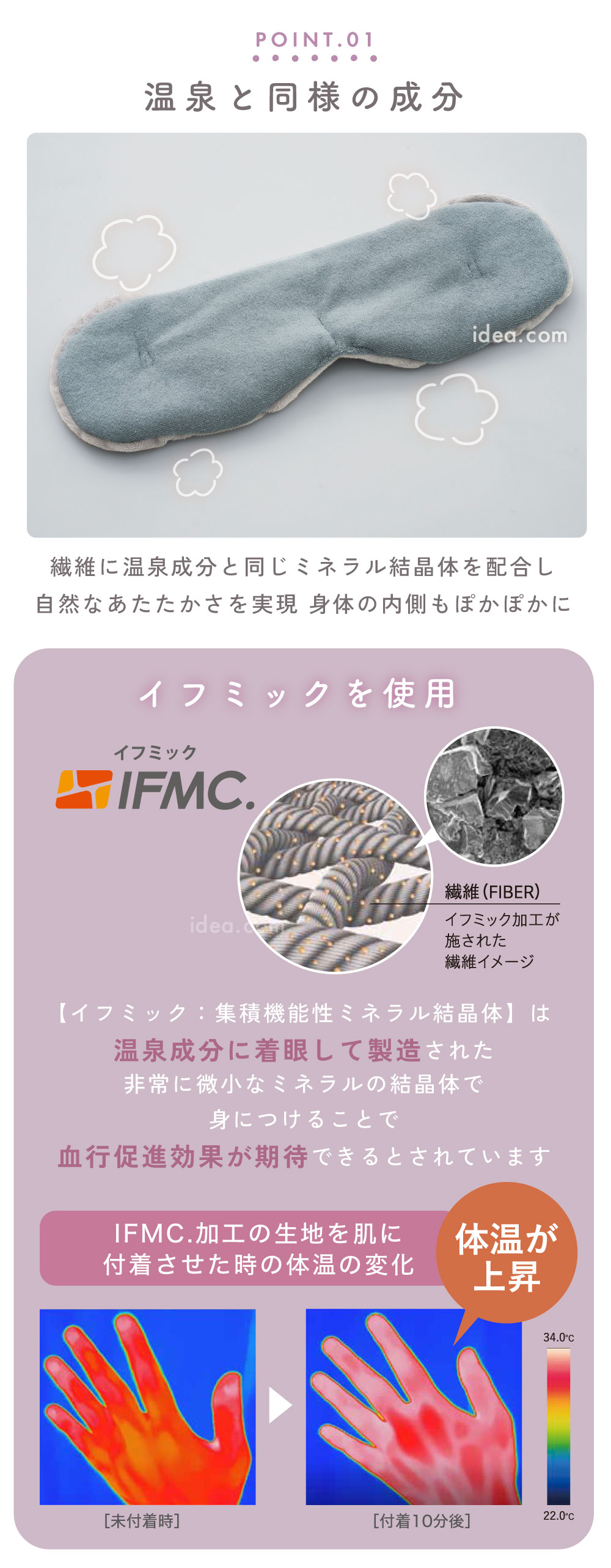 つけるだけで血行促進