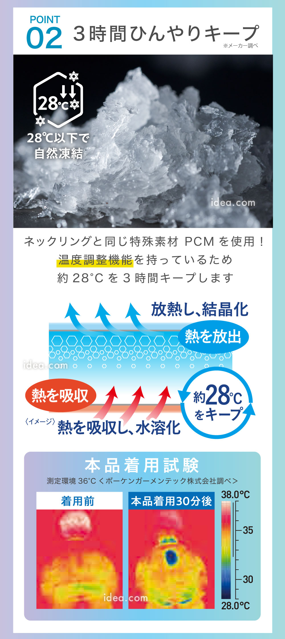 3時間ひんやりキープ