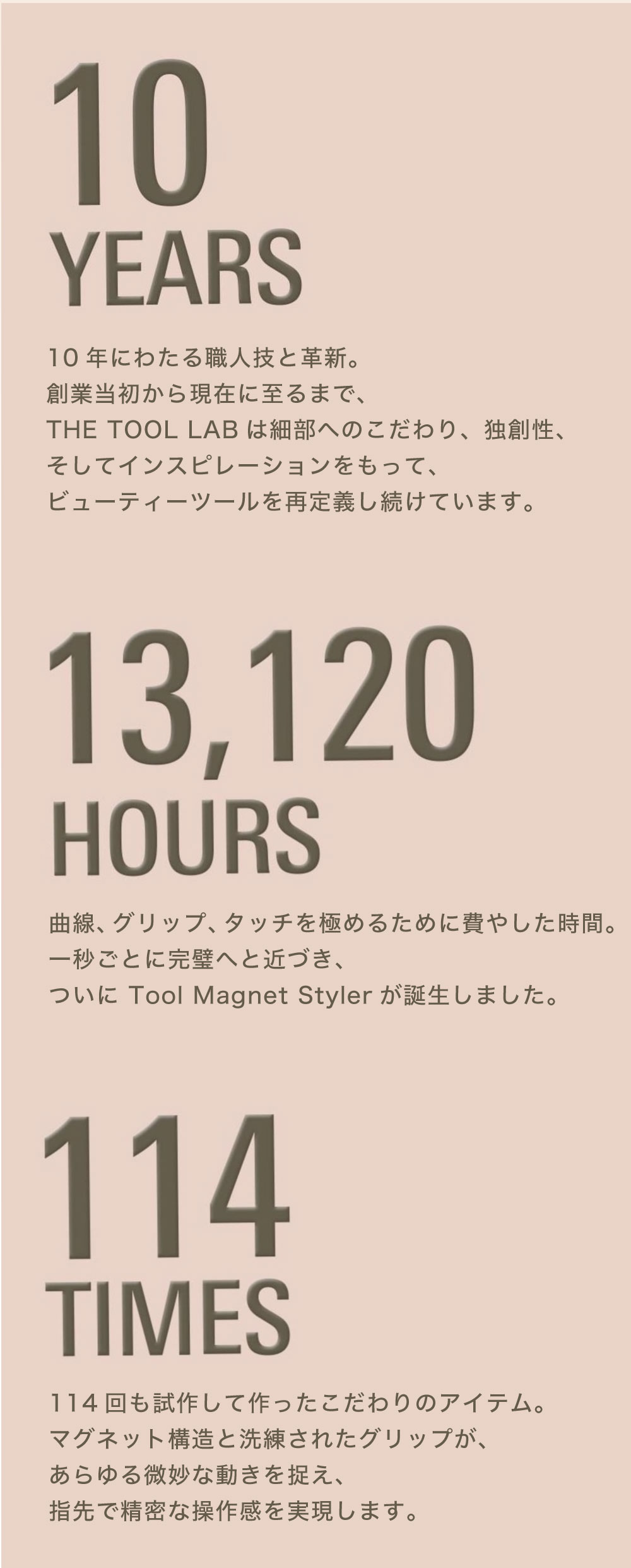 10年にわたる職人技と革新