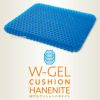 ◆Wゲルクッションハネナイト[コジット]座面後部の膨らみで背筋が伸び正しい姿勢で座れる椅子クッション節電対策あったかクッション