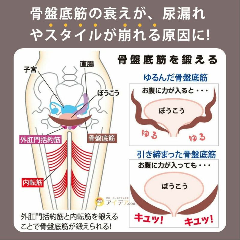 Ｗの傾斜で骨盤底筋が鍛えられる◆ゆるみ対策スリッパキュキュッパ[コジット]内側傾斜で骨盤周りの筋肉＆内ももをを引き締め、かかとの傾斜でふくらはぎからお尻を引き締める幅広4E面ファスナーで調節筋肉を鍛える体幹トレーニング