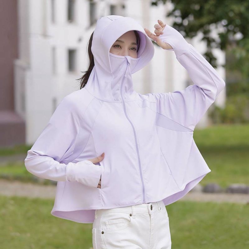 まゆみーん【新品】爽壁 UVパーカー　グレーピンクラベンダー　6点おまとめ 爽壁 フェイスガードUVパーカー– ラフィネマルシェ Raffine Marche